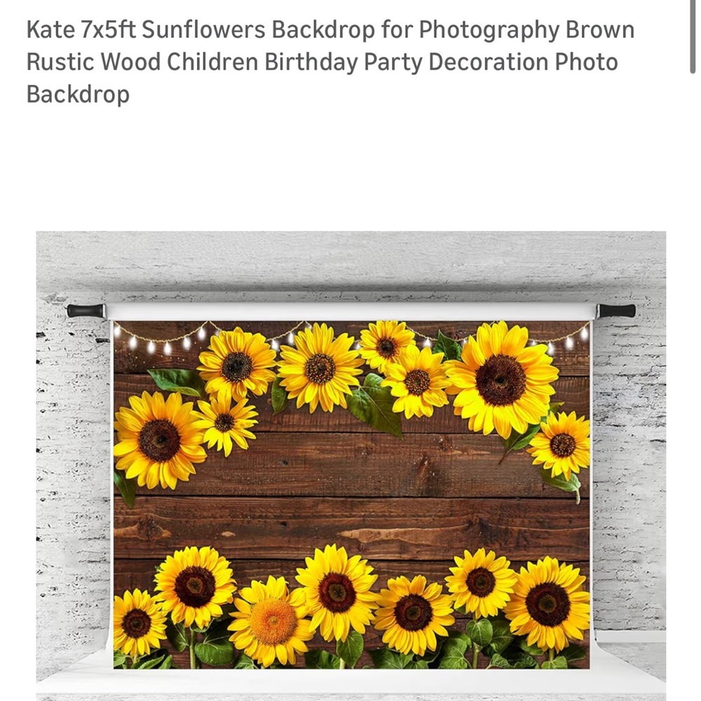 Kate sunflower backdrop 7x5